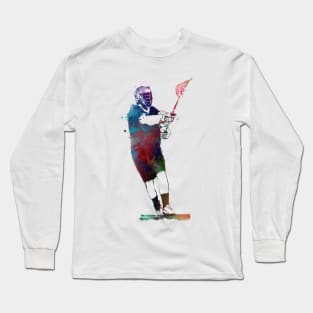 lacrosse sport art #lacrosse #sport Long Sleeve T-Shirt